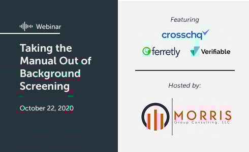 Watch Taking the Manual Out of Background Screening on-demand today!
