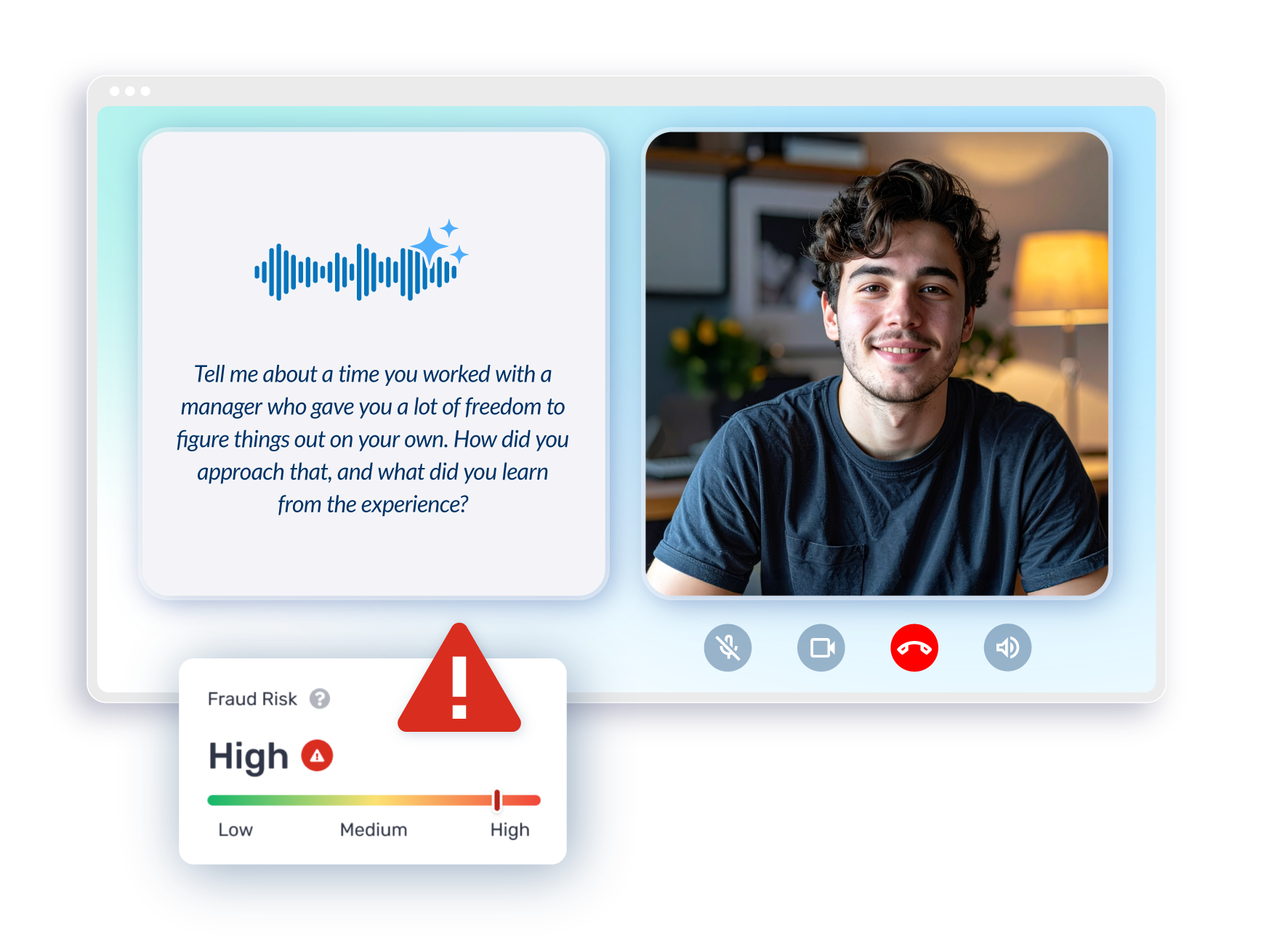 AI Interviewer desktop experience