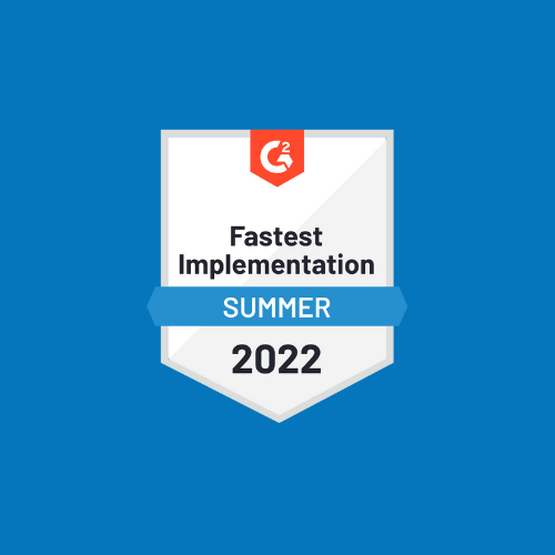 G2 Fastest Implementation Summer, Recruiting Software, 2022