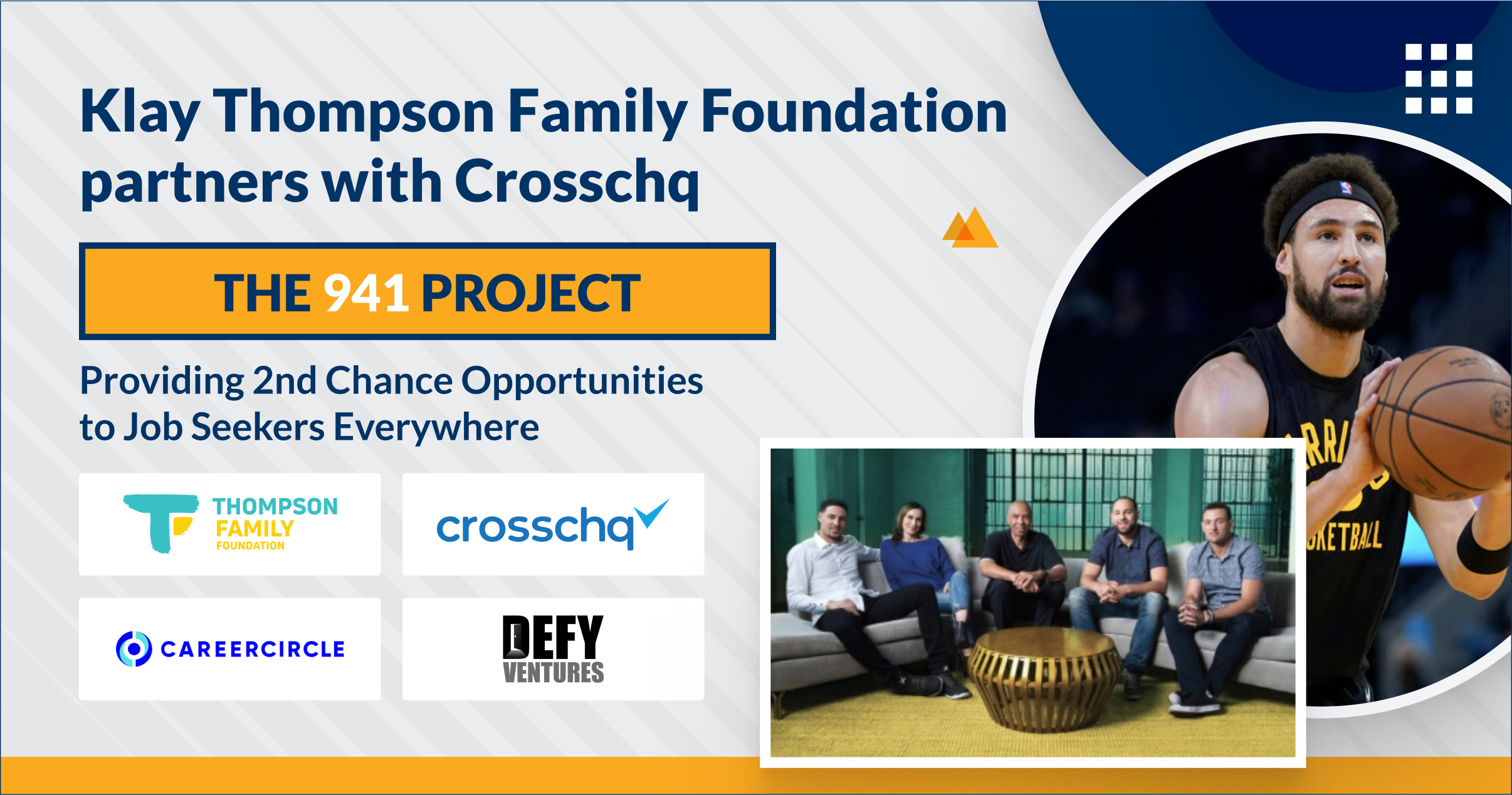 Crosschq Teams Up with NBA All-Star Klay Thompson to Provide 2nd Chance Opportunities to Job Seekers Everywhere with The 941 Project