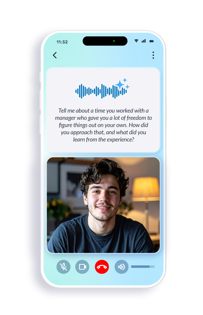 AI Interviewer mobile experience